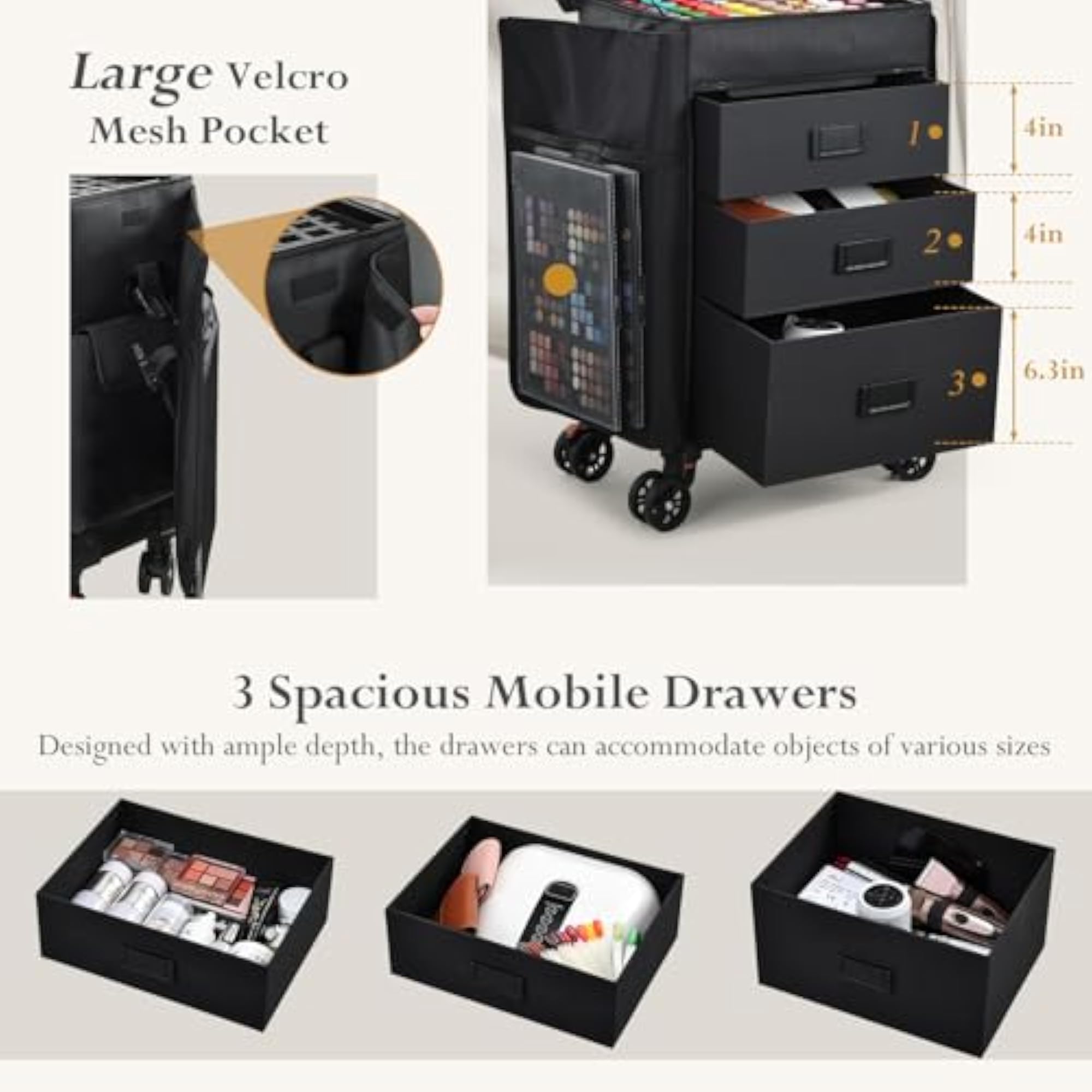 4 in 1 Soft Sided Professional Cosmetology Case